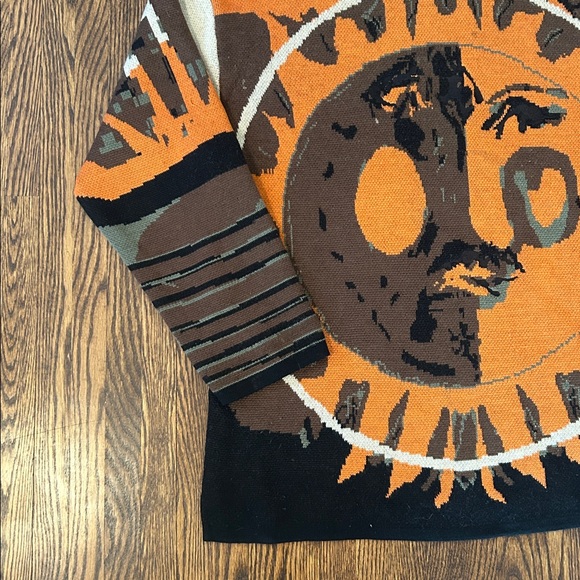 Vintage 90s GSL Knit Wool Maximalist Sweater - Picture 3 of 16